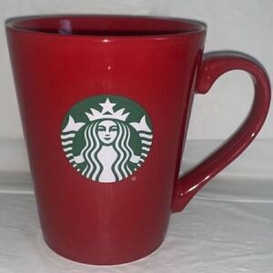 Starbucks Red‎ Coffee Mug with Mermaid Logo 12 Ounces
